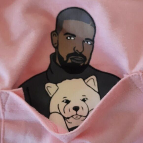 Drake Dogs Limited  Pink T Shirt  Size: Extra Large  (XL)  Unisex   NWT - Picture 7 of 9